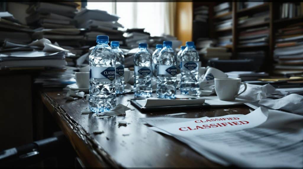 Le scandale des eaux min&eacute;rales : r&eacute;v&eacute;lations sur une dissimulation de l’&Eacute;tat et un rapport expurg&eacute;