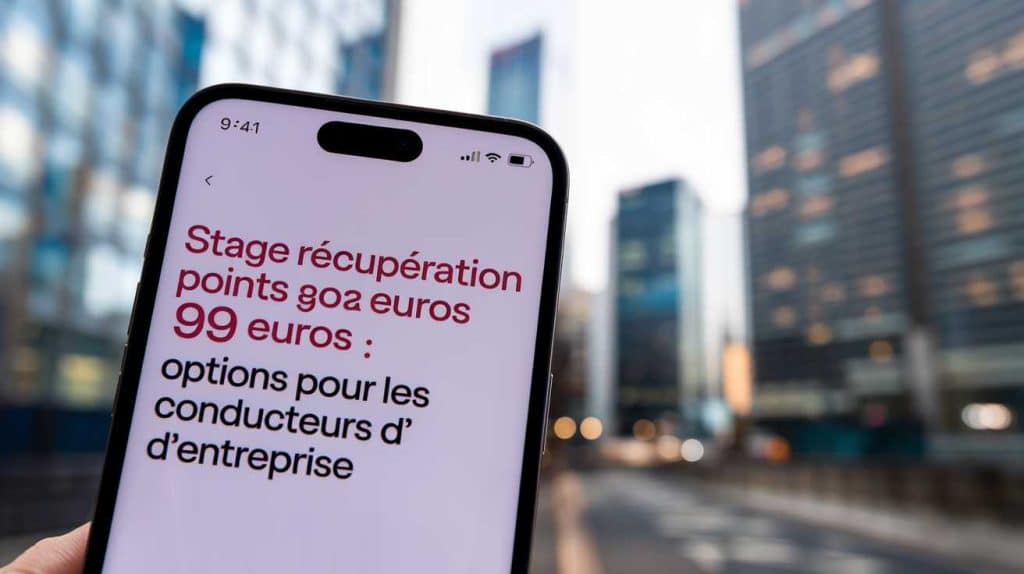 Stage r&eacute;cup&eacute;ration points 99 euros : options pour les conducteurs d&rsquo;entreprise