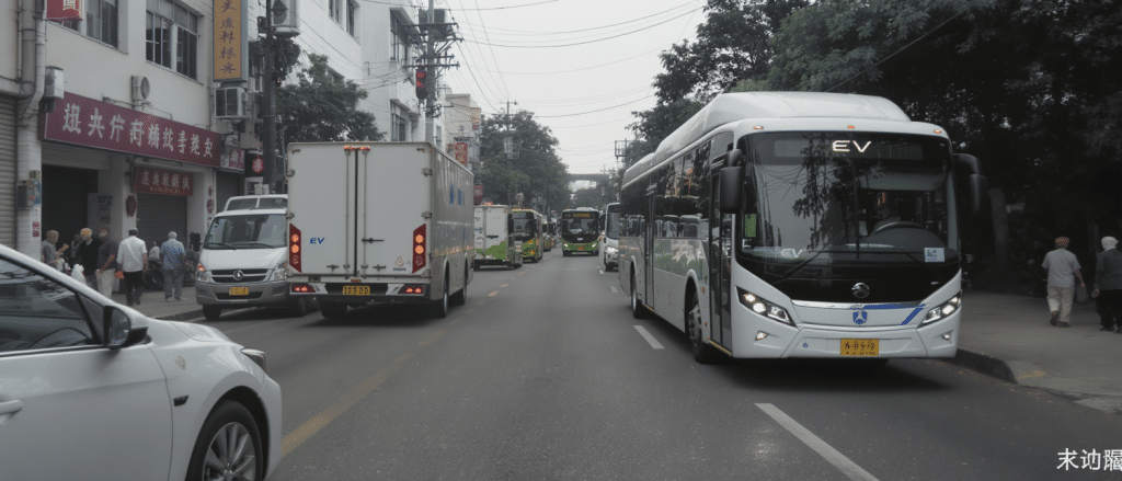 Chine : la r&eacute;volution &eacute;lectrique transforme camions, utilitaires et bus