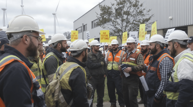Mobilisation historique des salari&eacute;s des &eacute;nergies renouvelables face &agrave; la menace de licenciements massifs