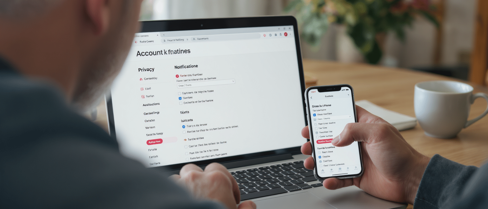 Disons Demain mon compte acc&egrave;s s&eacute;curis&eacute; au profil et gestion des pr&eacute;f&eacute;rences sur la plateforme de rencontre Disons Demain