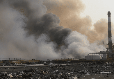 Incendies des d&eacute;p&ocirc;ts p&eacute;troliers &agrave; T&eacute;h&eacute;ran : entre conflit et d&eacute;sastre &eacute;cologique