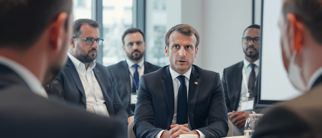 Crise &eacute;nerg&eacute;tique : Emmanuel Macron rassemble l’&eacute;lite fran&ccedil;aise de l&rsquo;&eacute;lectrification avec EDF, Leclerc, Stellantis et GravitHy
