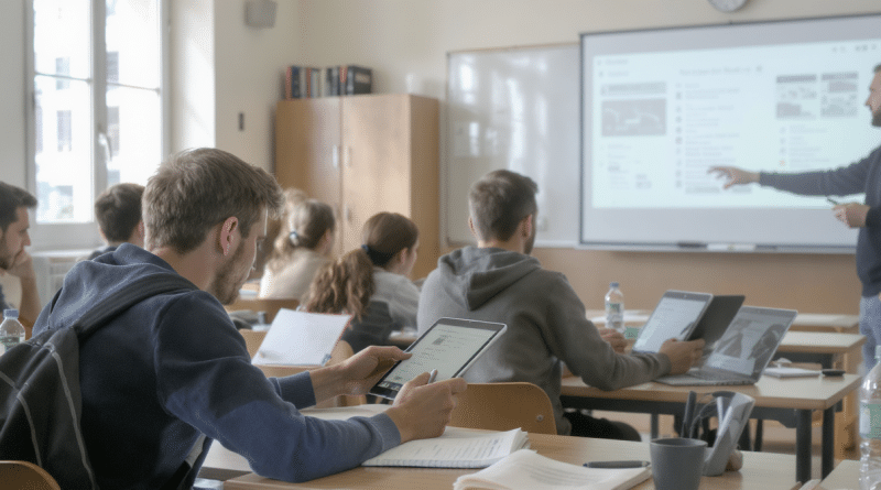 Lyc&eacute;e connect&eacute; : int&eacute;gration des ressources num&eacute;riques dans le parcours scolaire