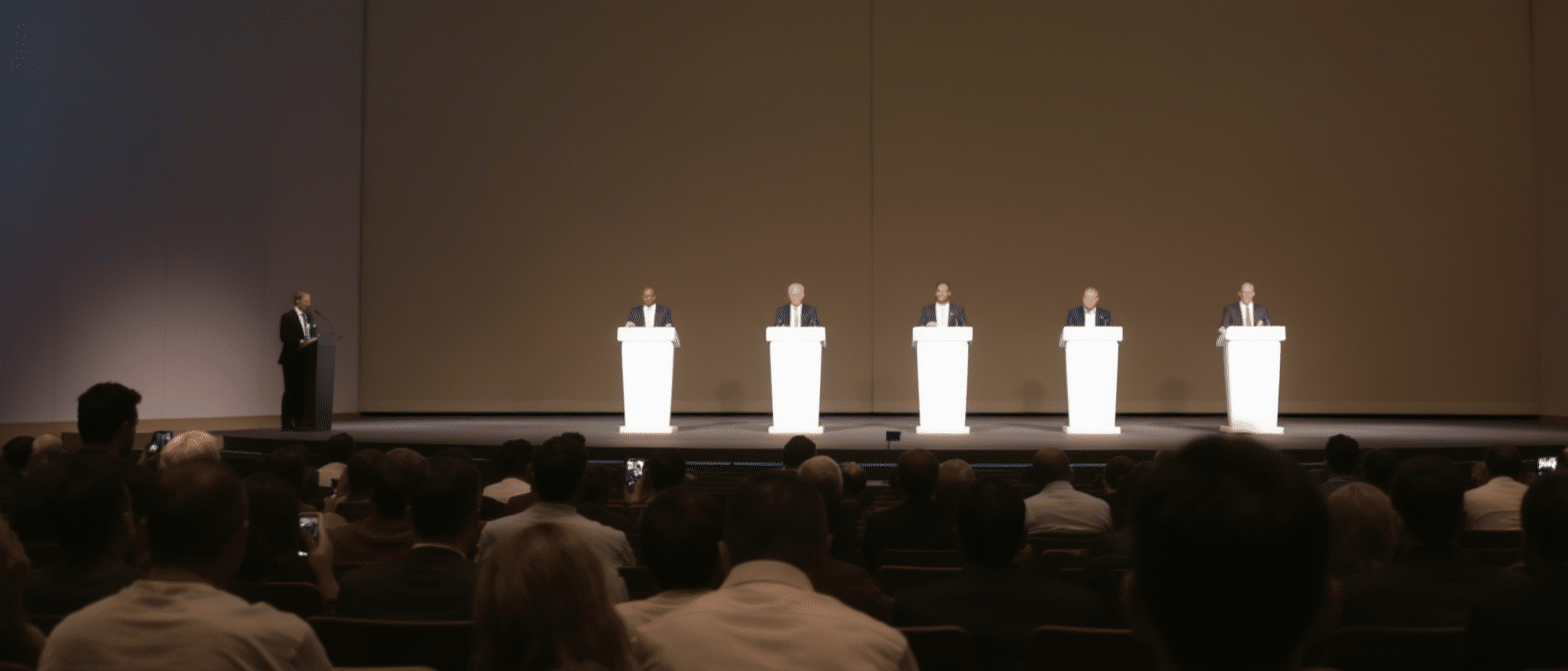 Don’t Look Up : un d&eacute;bat pr&eacute;sidentiel au Medef entre caricatures et dialogues tronqu&eacute;s