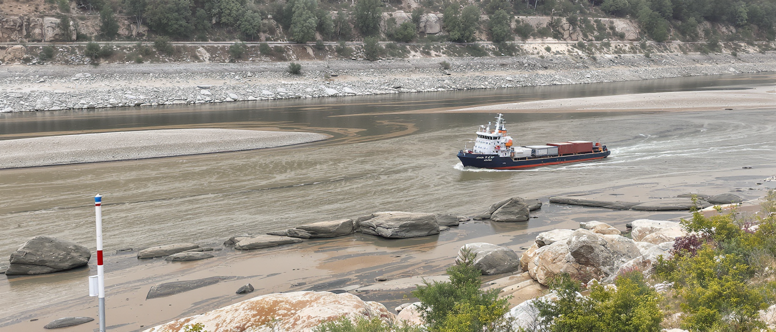 Rhin, Danube et autres fleuves europ&eacute;ens en crise : quand la s&eacute;cheresse menace l&rsquo;&eacute;conomie